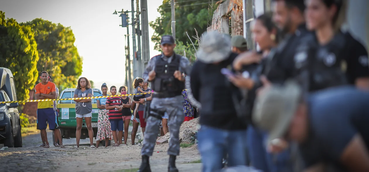 Cena do crime foi isolada para realização da perícia