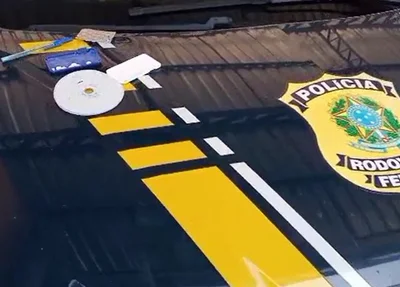 Comprimidos de rebite apreendidos pela PRF