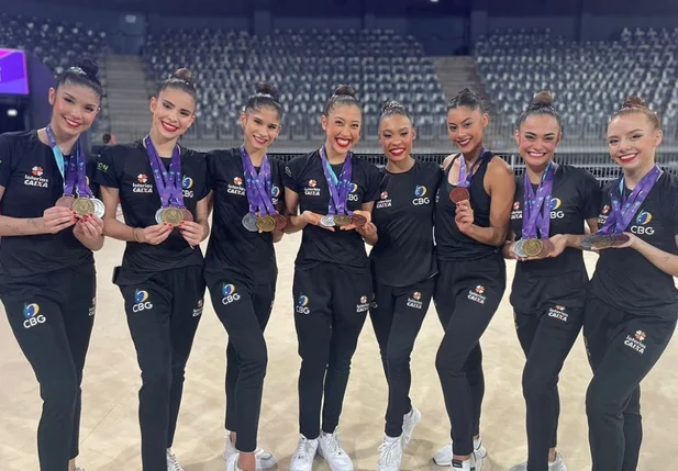 Conjunto brasileiro fatura medalhas em Copa do Mundo de ginástica rítmica