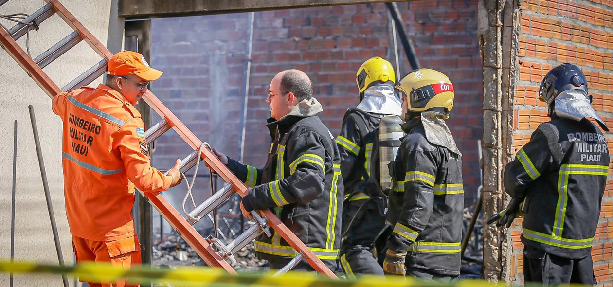 Corpo de Bombeiros do Piauí ajudou a combater as chamas