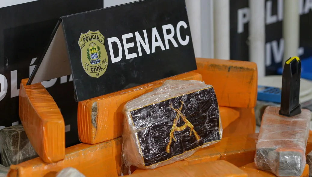 Droga apreendida pela DENARC