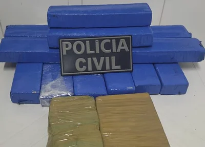 Drogas apreendidas pela Polícia Civil em Canto do Buriti
