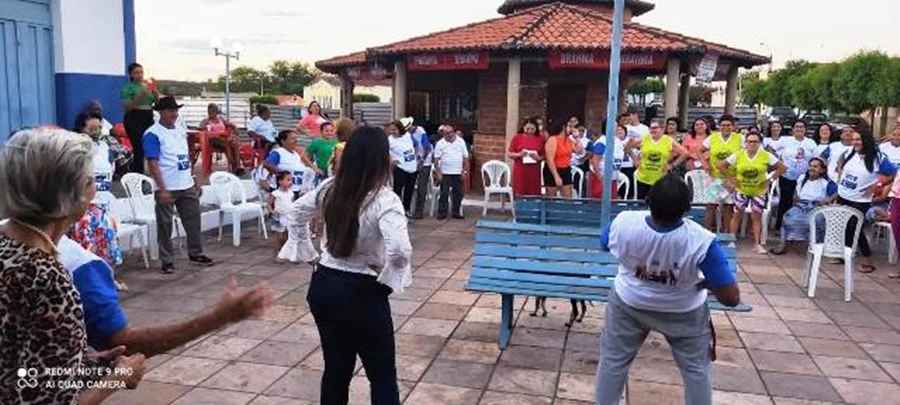 Encontro com idosos do Grupo da Alegria