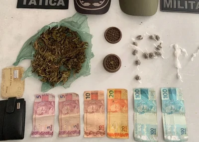 Entorpecentes apreendidos em posse do acusado