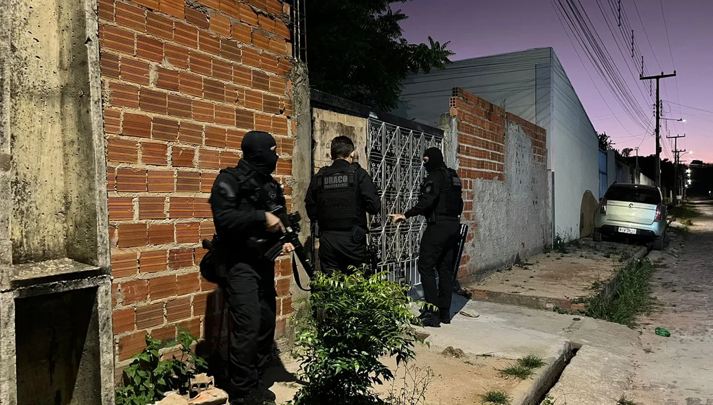 Equipes do DRACO durante operação em Teresina