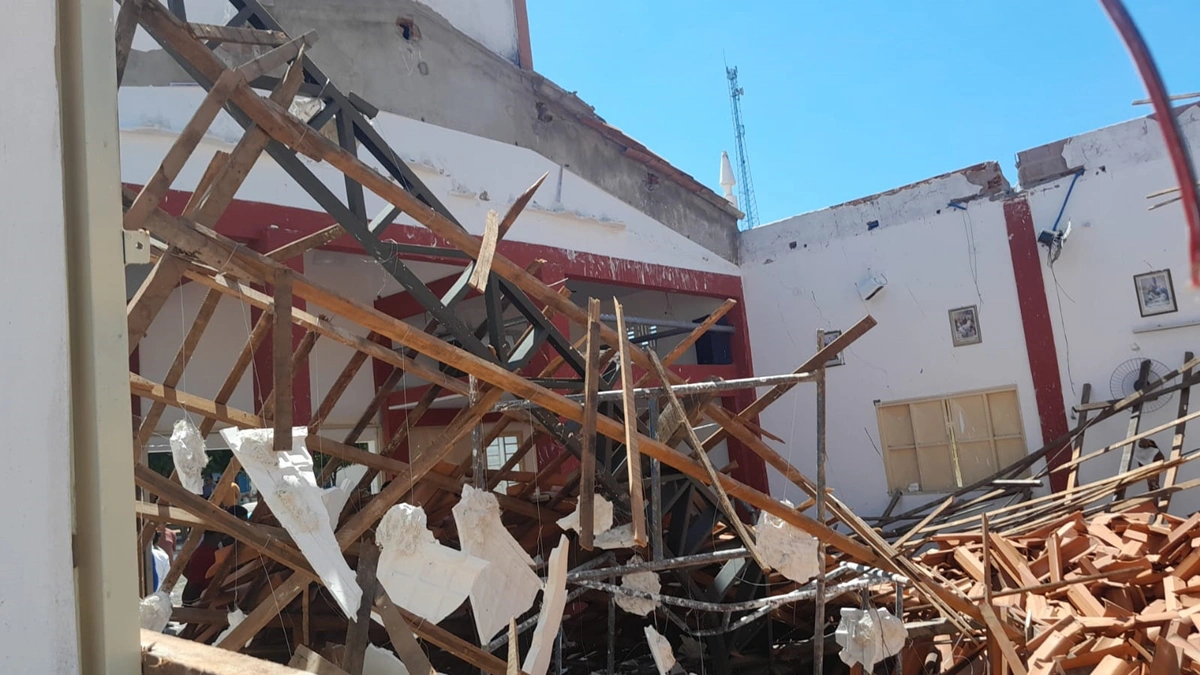 Estrutura da Igreja São Raimundo Nonato ficou comprometida após desabamento