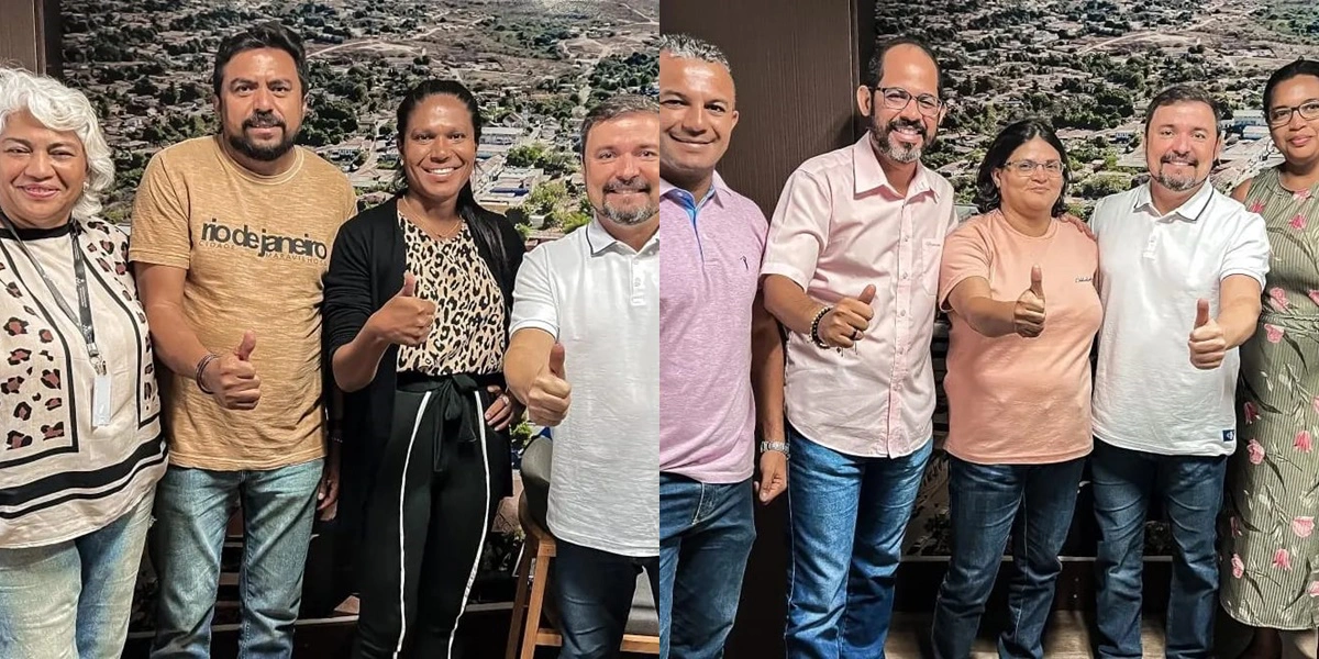 Fabio Novo ao lado de membros do Diretório do PT