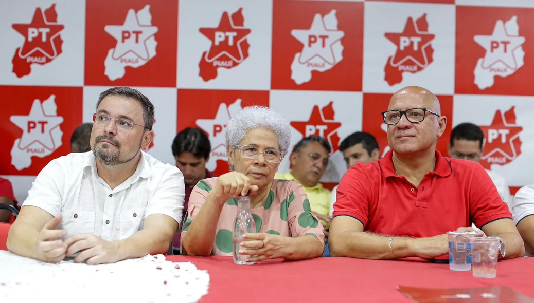 Fábio Novo, Regina Sousa e Franzé Silva em Seminário do PT