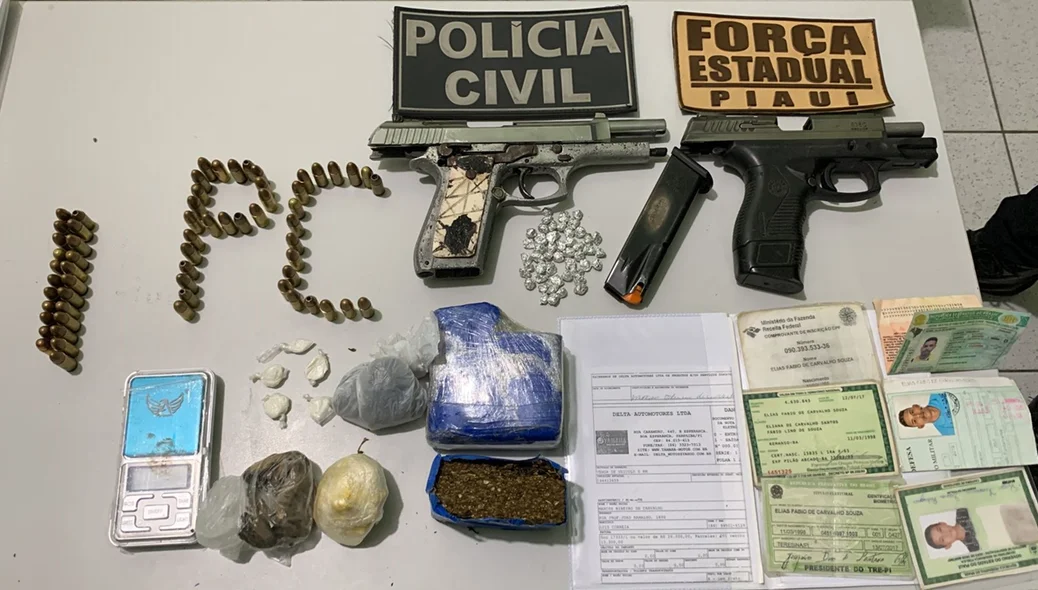 Faccionados do Maranhão são presos no litoral do Piauí