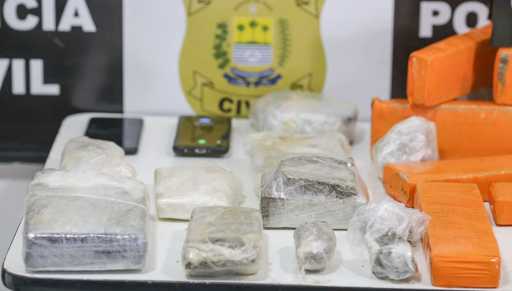 Foram apreendidos meio milhão de reais em drogas