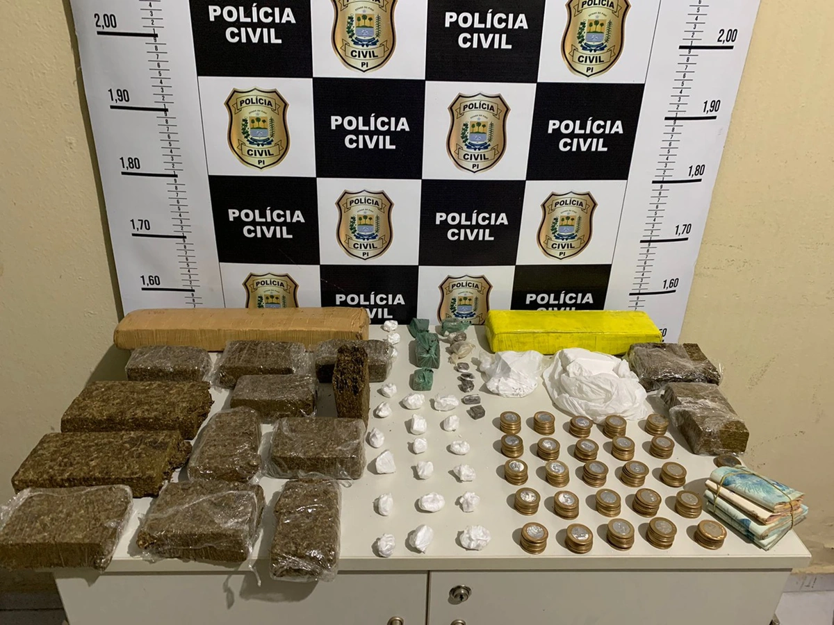 Ilícitos apreendidos durante a Operação Cerne V em Picos