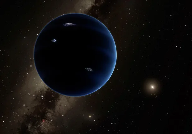Imagem ilustrativa do hipotético Planeta 9