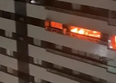 Incêndio no condomínio José Tácito de Almeida Andrade, em São Luís