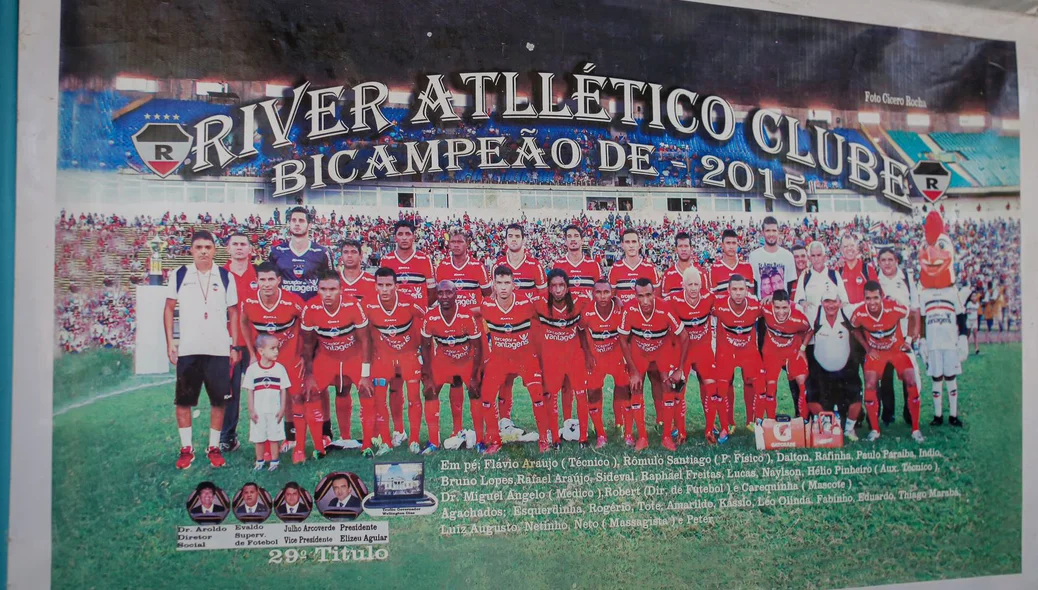 Índio esteve presente no elenco do River que foi bicampeão Piauiense em 2015