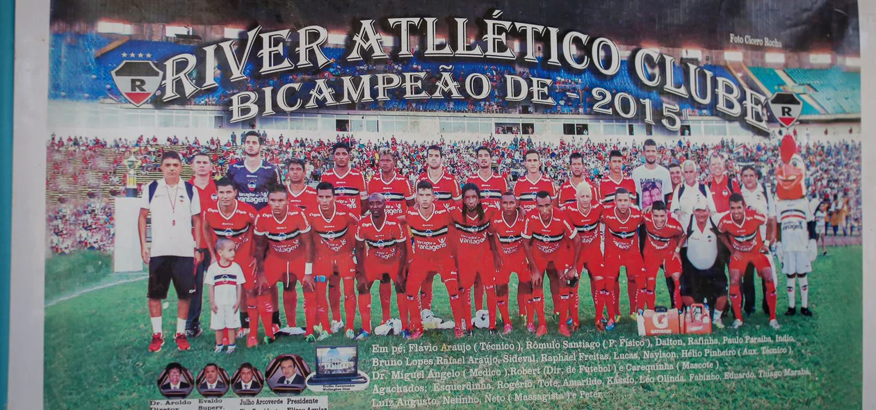 Índio esteve presente no elenco do River que foi bicampeão Piauiense em 2015