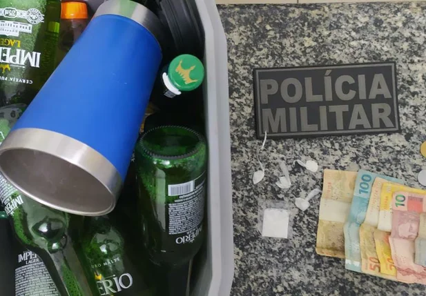 Itens apreendidos em posse dos acusados