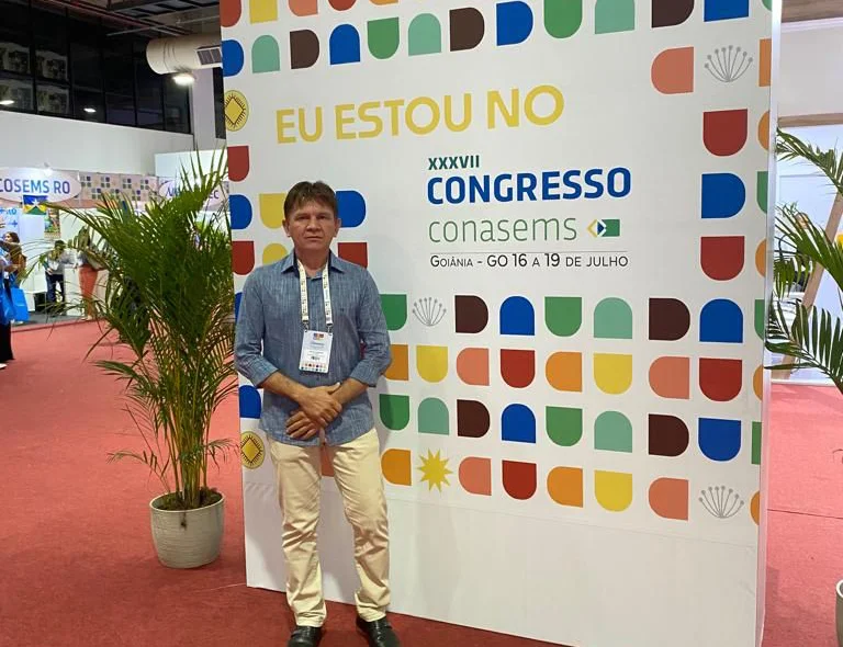 Josonilson Miranda, participou do trigésimo sétimo congresso do Conselho Nacional de Secretarias Municipais de Saúde (CONASEMS)