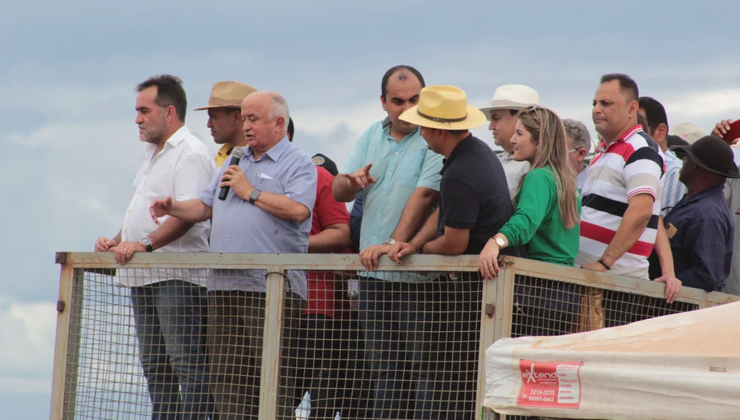 Júlio César, Georgiano Neto e o Prefeito Márcio Moura