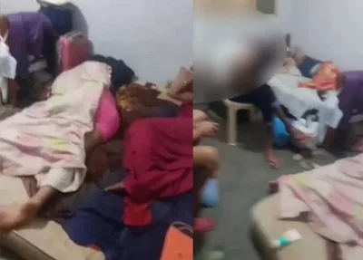 Local em que cafetina mantinha e maltratava garotas de programa.