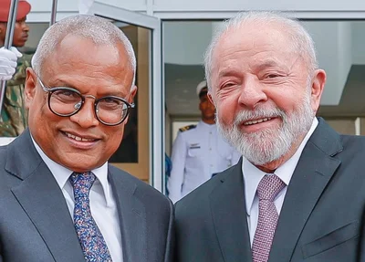 Lula e o presidente de Cabo Verde, José Maria Neves