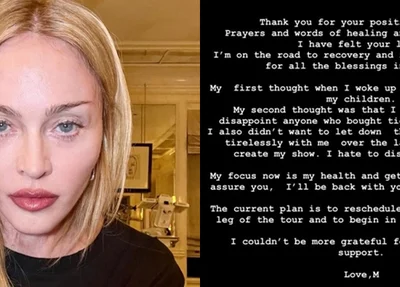 Madonna agradece fãs após internação por infecção grave