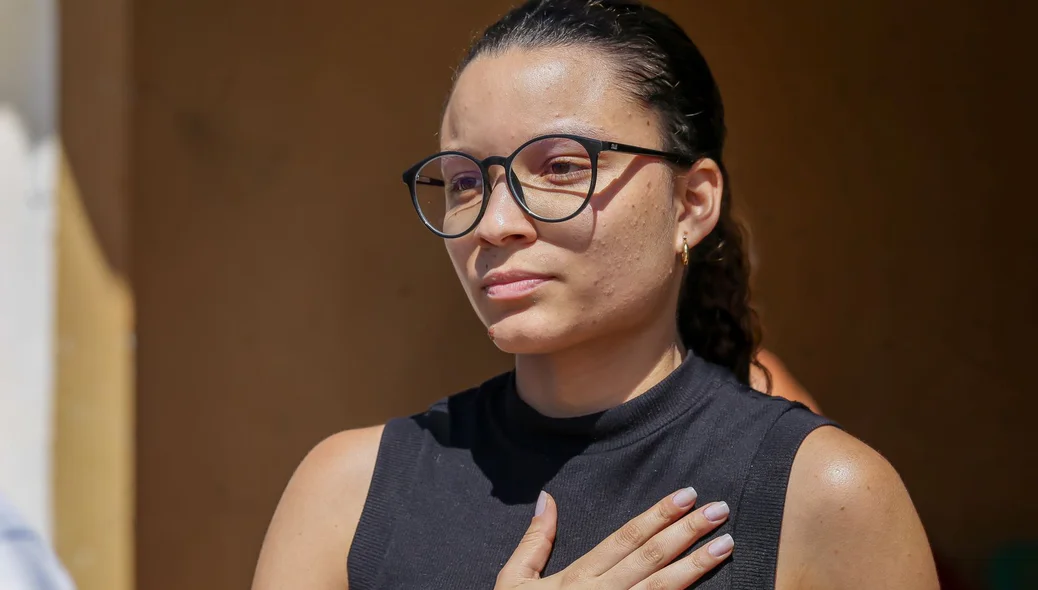 Maria Vitória, neta da vítima