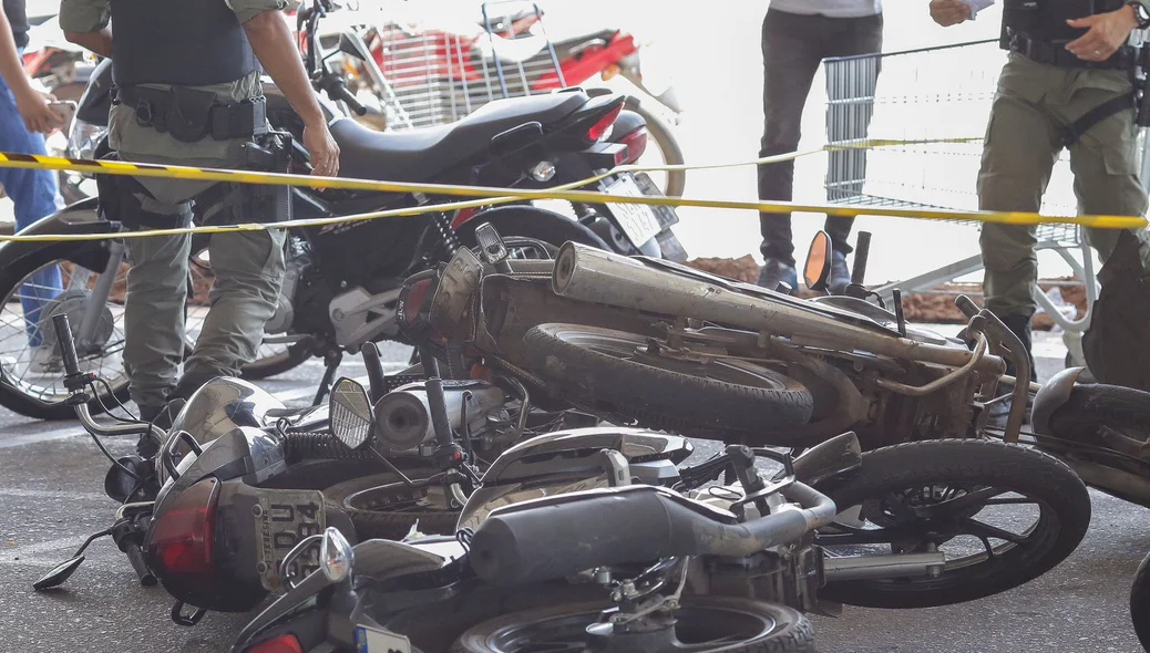 No momento do acidente, as motocicletas não tinham ocupantes