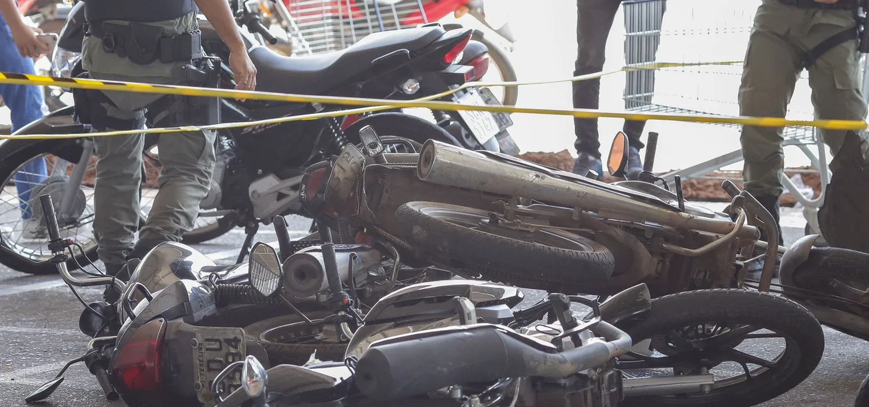 No momento do acidente, as motocicletas não tinham ocupantes
