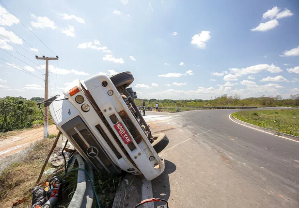 O acidente aconteceu no Rodoanel de Teresina, na região da Usina Santana, zona sudeste da Capital