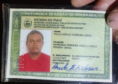 O homem foi identificado como Paulo Sérgio Ferreira Veras