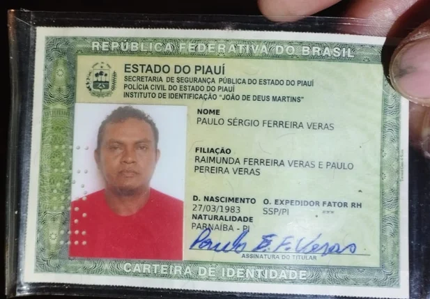 O homem foi identificado como Paulo Sérgio Ferreira Veras
