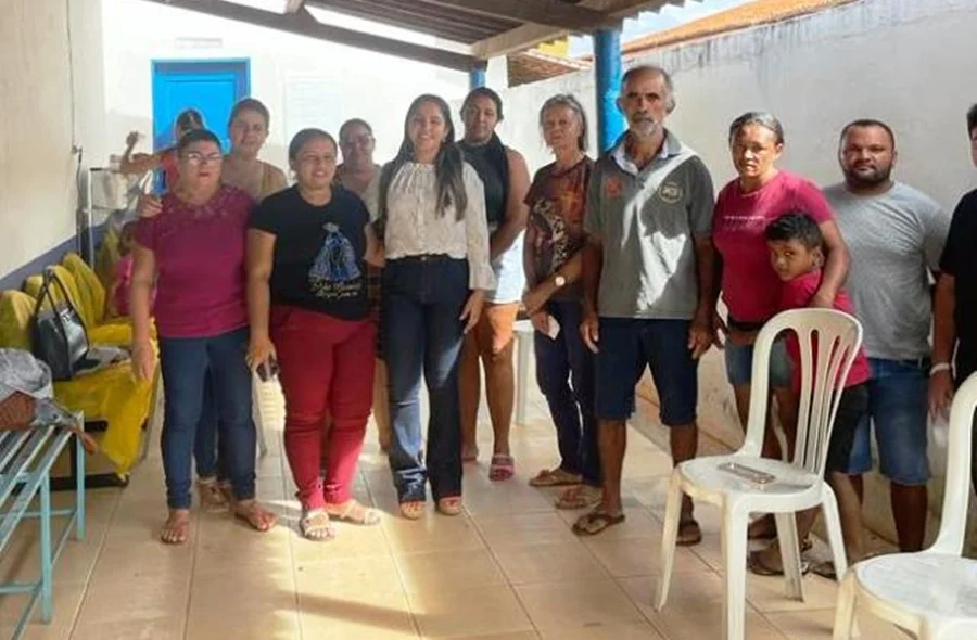 Participantes da ação na UBS Riachão