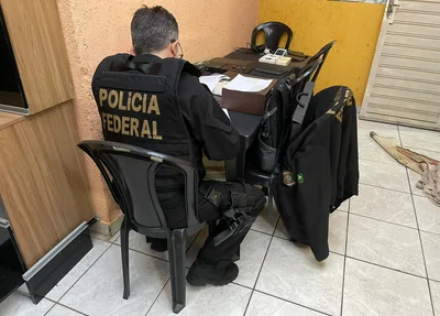Policial federal na operação