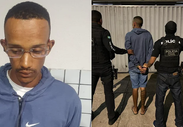 Prisão do acusado Harrison Felix Teixeira de Sousa