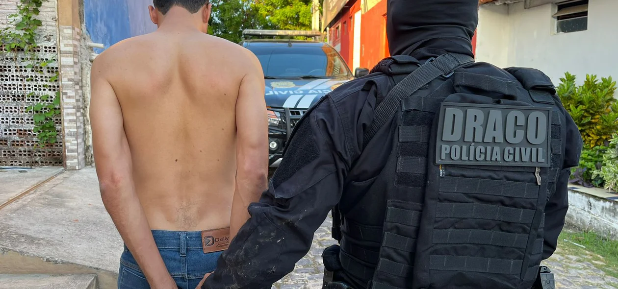 Prisão efetuada pelo DRACO na Vila Mocambinho