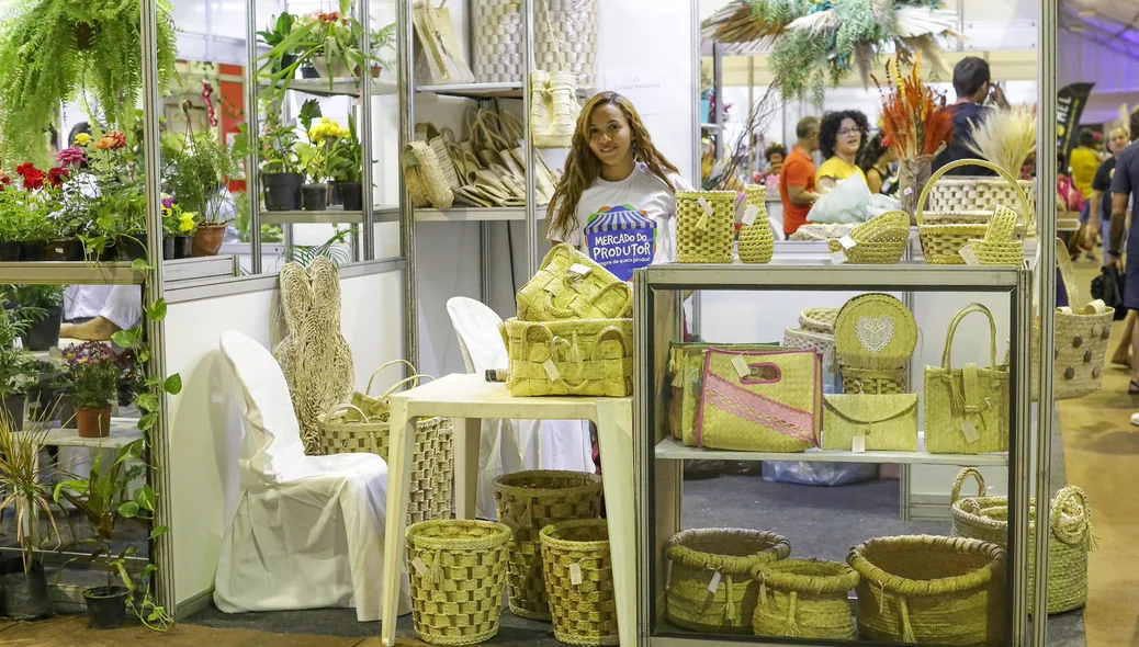 Produção artesanal disponível na feira