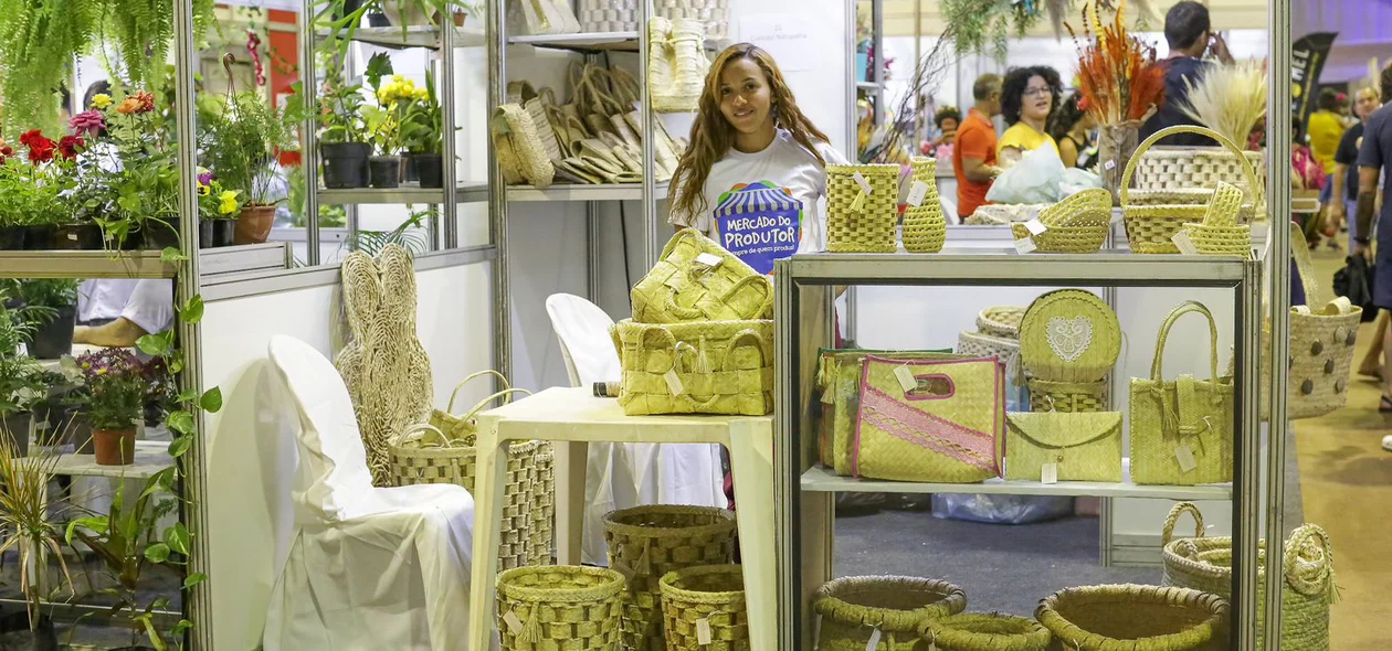 Produção artesanal disponível na feira