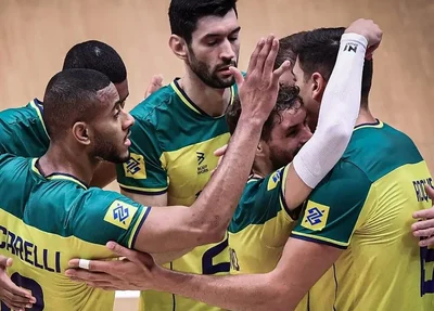 Seleção brasileira de vôlei vence China pela Liga das Nações