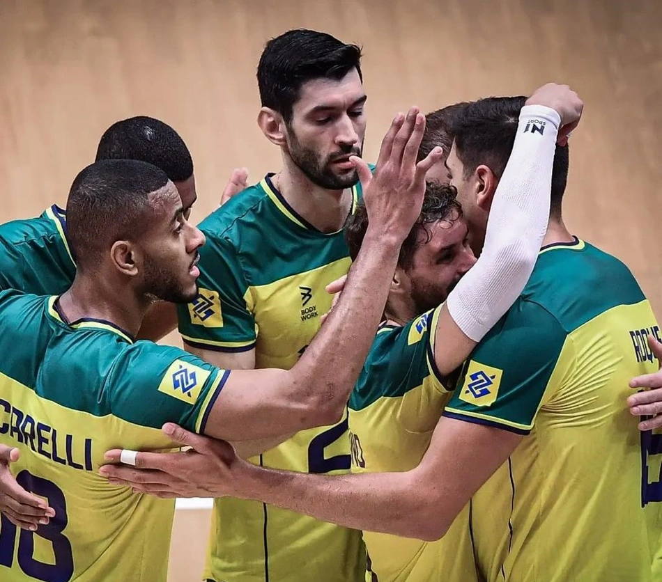 Seleção brasileira de vôlei vence China pela Liga das Nações