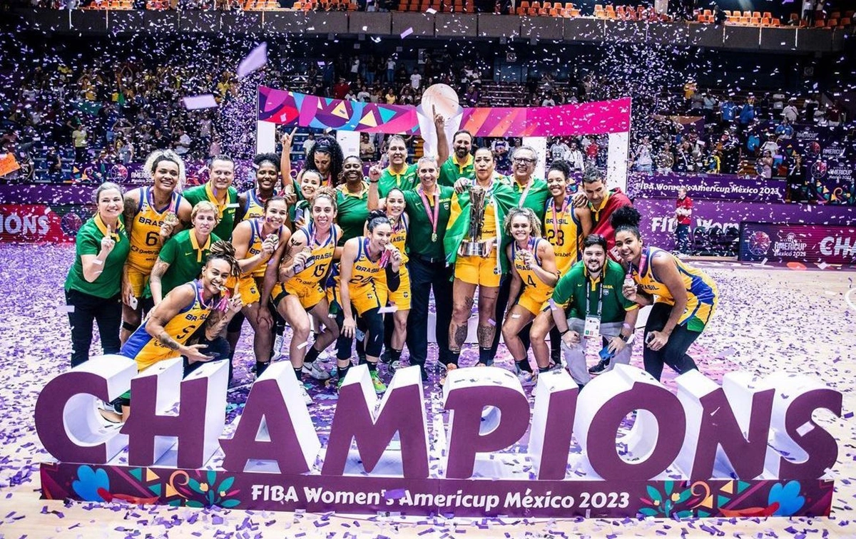 Seleção feminina de basquete do Brasil conquista título da Americup