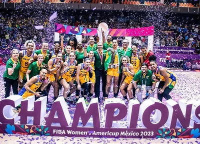 Seleção feminina de basquete do Brasil conquista título da Americup