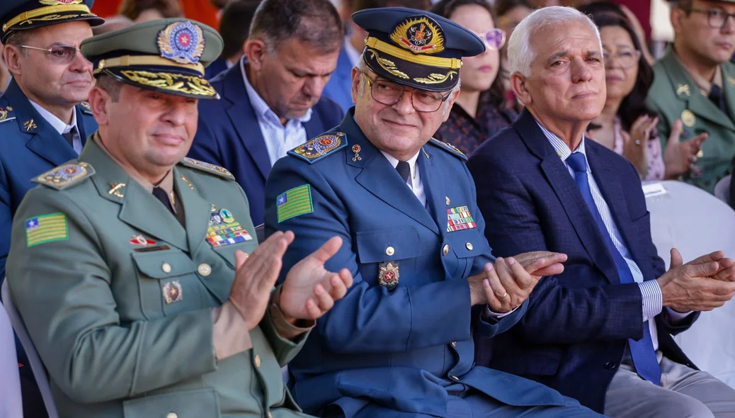 Solenidade na sede do Corpo de Bombeiros