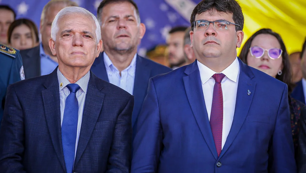 Vice-governador Themístocles Filho e o governador Rafael Fonteles