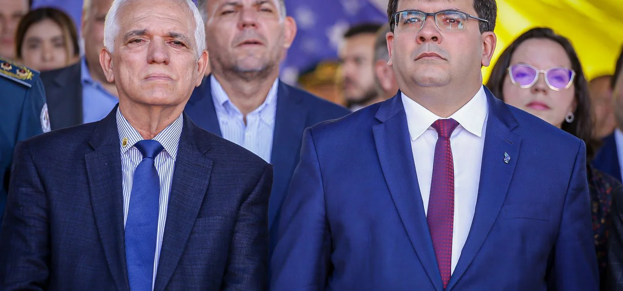 Vice-governador Themístocles Filho e o governador Rafael Fonteles
