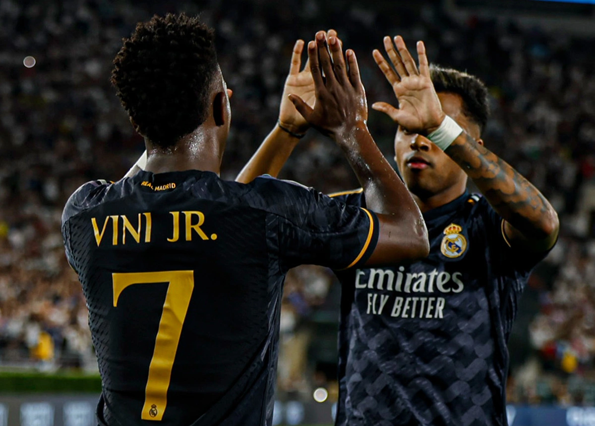 Vini Jr. marcou o gol de virada do Real Madrid