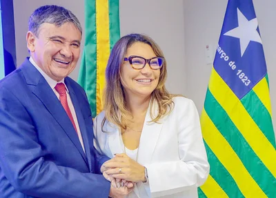 Wellington Dias e a primeira-dama Janja da Silva