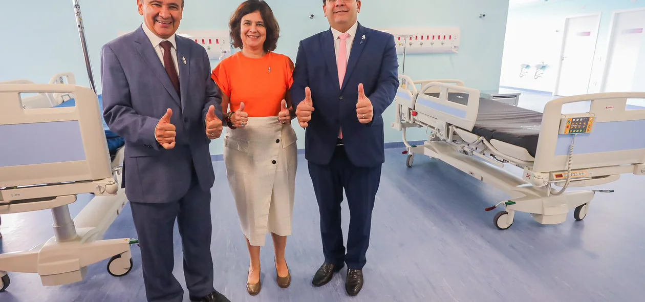 Wellington Dias, Nísia Trindade e Rafael Fonteles