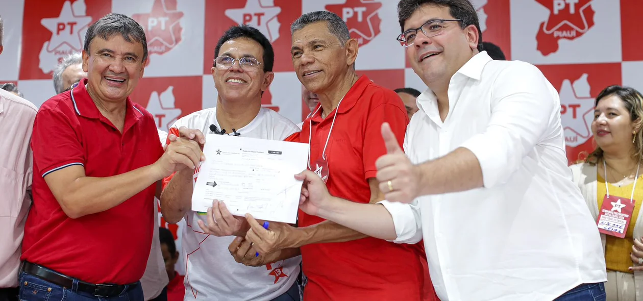 Wellington Dias, Zé Santana, João de Deus e Rafael Fonteles