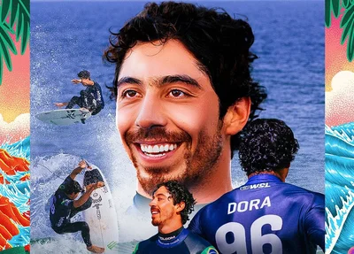 Yago Dora conquista título do mundial de surfe com direito a nota 10