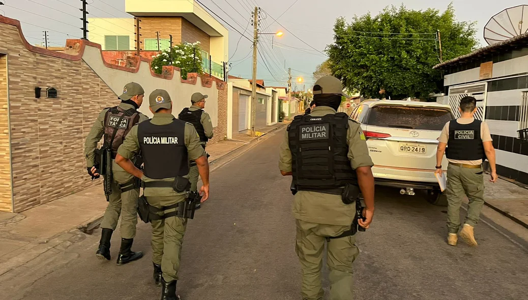 A operação contou com apoio da Polícia Militar do Piauí